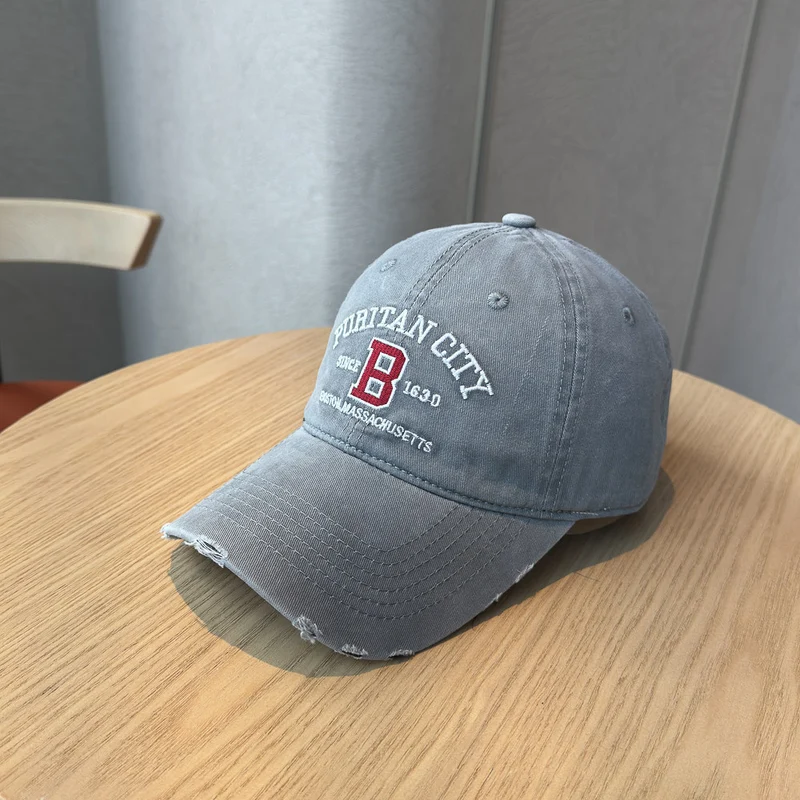 Herren Baumwoll-Baseballkappe im Used-Look Skanto 1784270269