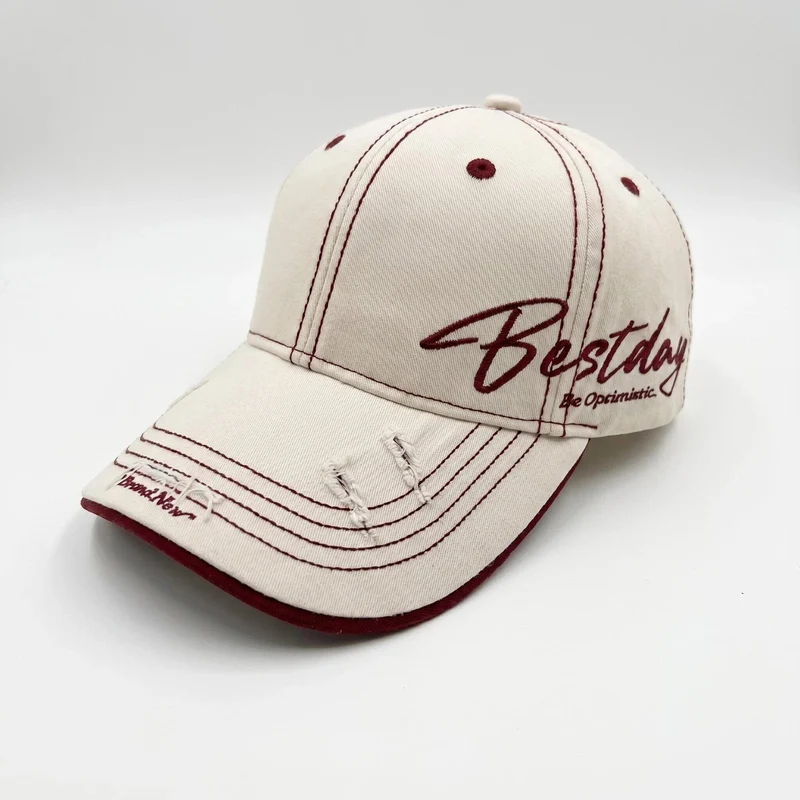 Herren lässige Baumwoll-Baseballkappe im Used-Look Skanto