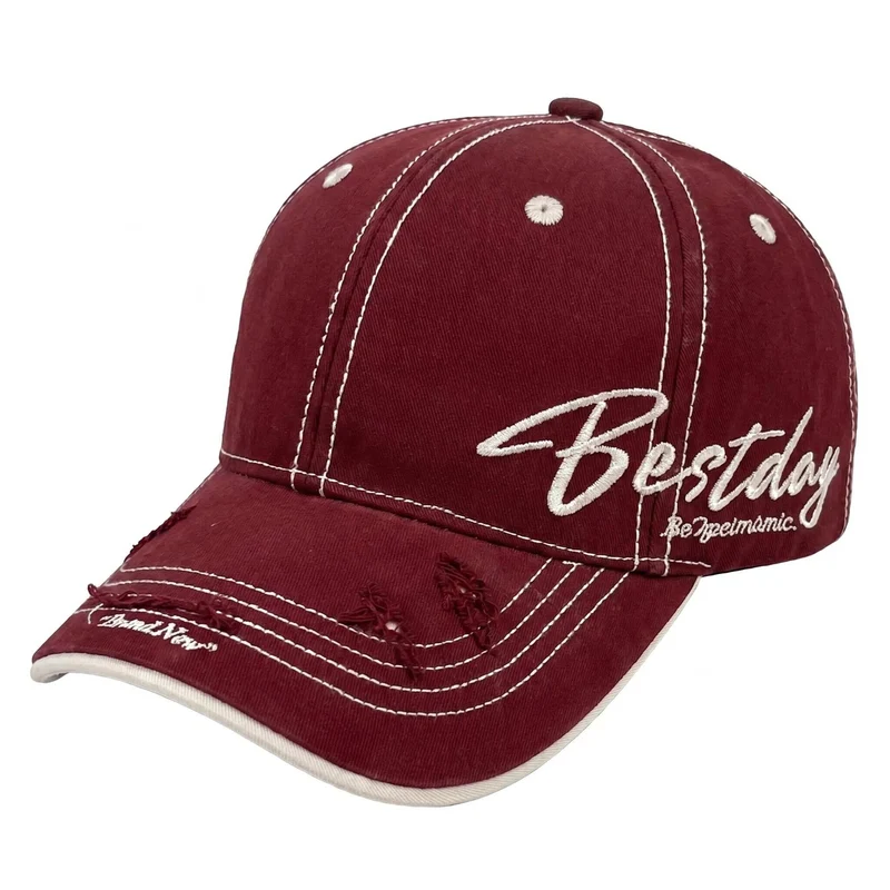 Herren lässige Baumwoll-Baseballkappe im Used-Look Skanto