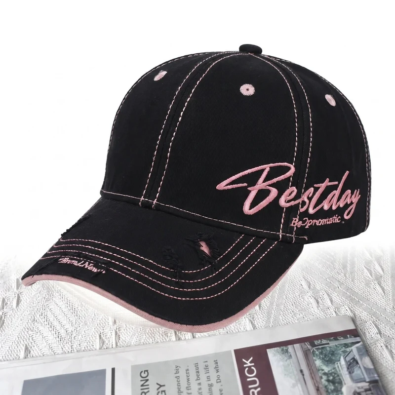 Herren lässige Baumwoll-Baseballkappe im Used-Look Skanto