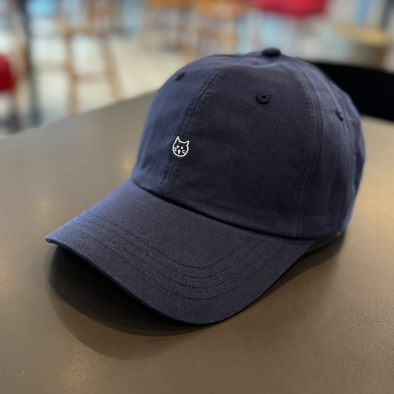 Unisex Baseballkappen mit süßer Katzenstickerei Skanto