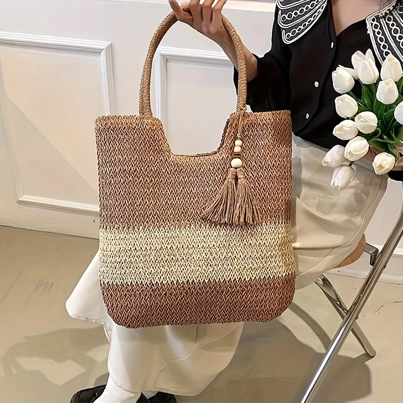 Geräumige Boho-Strandtasche Skanto