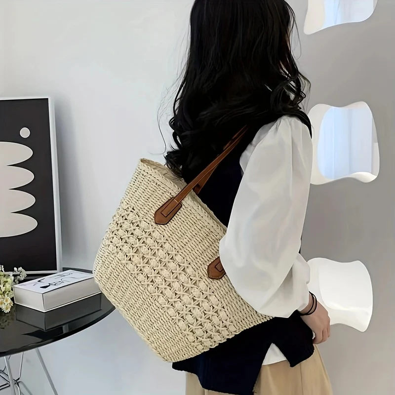 Elegante geflochtene Tragetasche Skanto