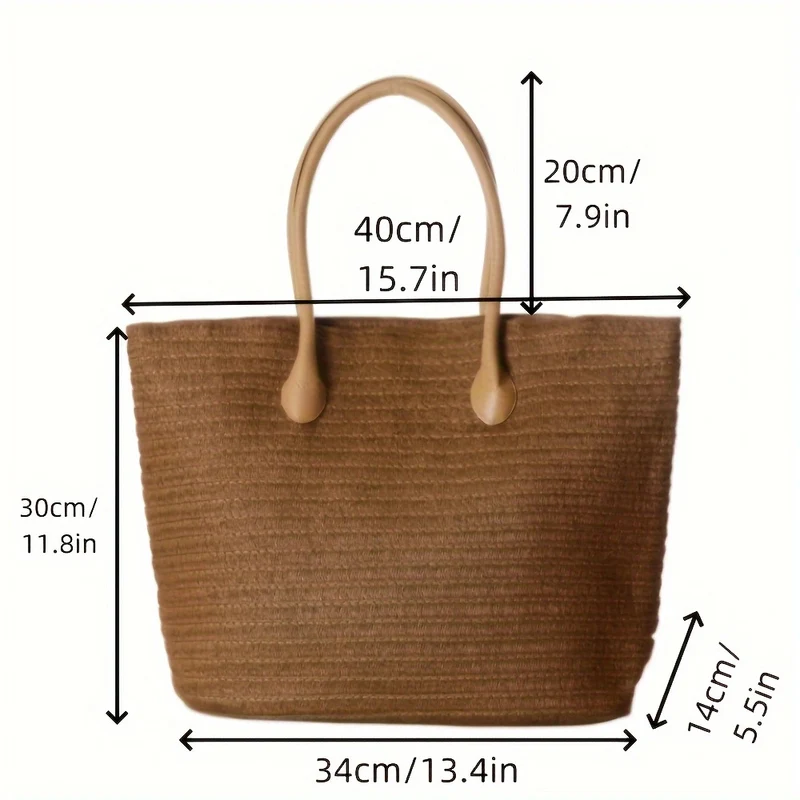 Handtasche aus strukturiertem Naturmaterial Skanto