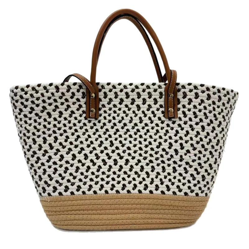 Große Strandtasche mit Kunstledergriffen Skanto
