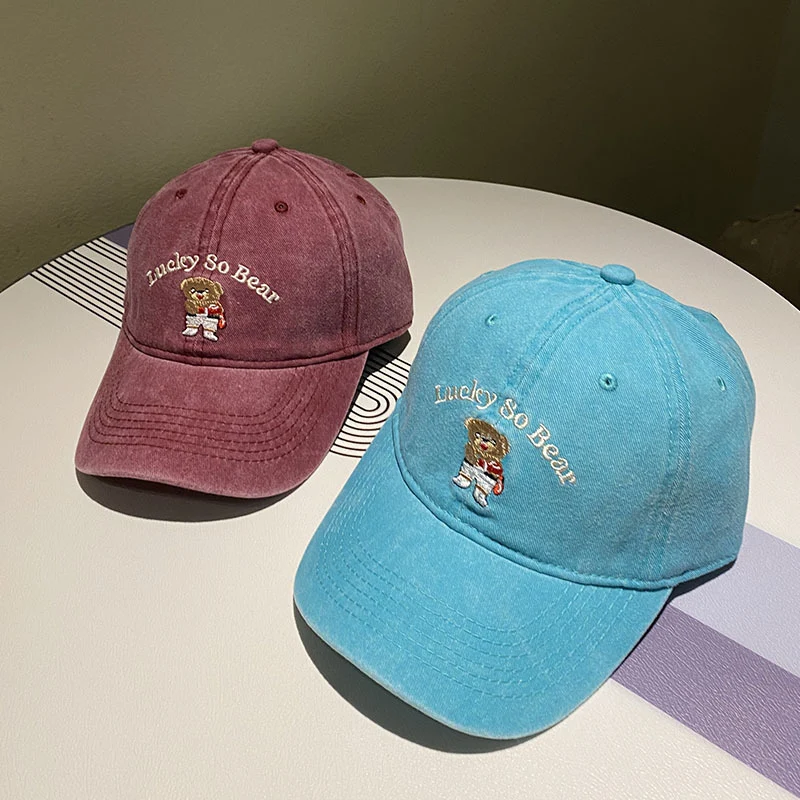 Unisex Freizeitkappe mit Bärenstickerei Skanto