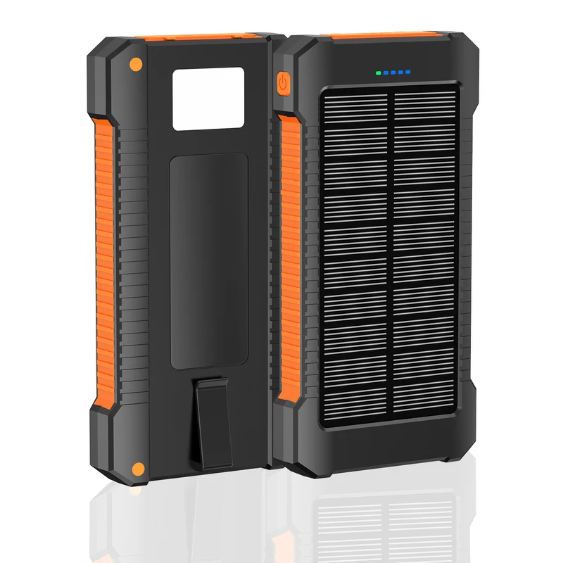 Robuste Solar-Powerbank mit integriertem LED-Licht Skanto
