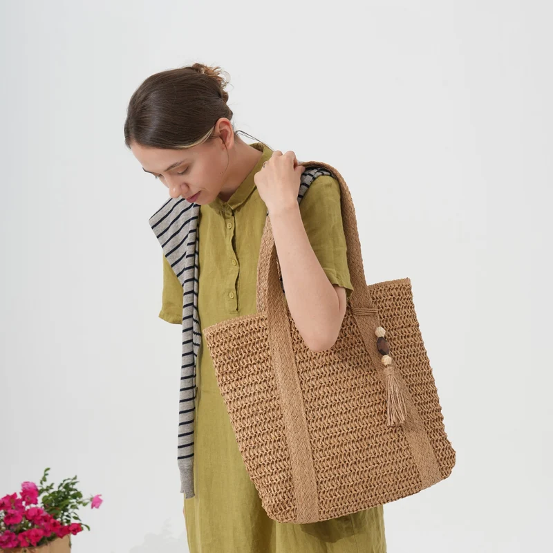 Geräumige Strandtasche mit einzigartigem geflochtenem Design Skanto