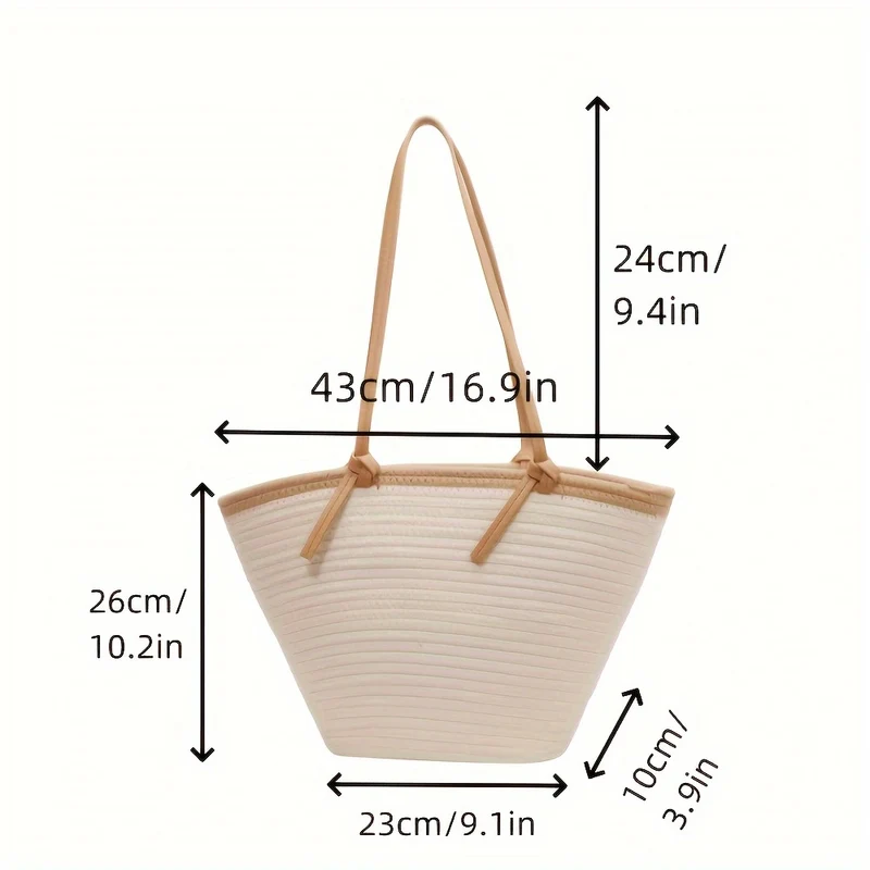 Geräumige Strandtasche aus gewebtem Material Skanto