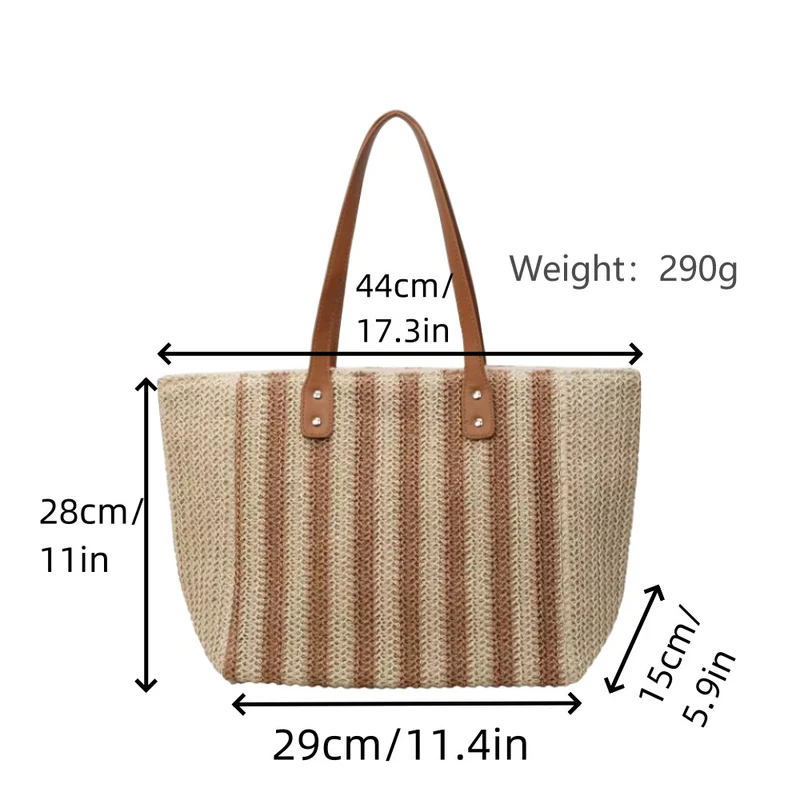 Geräumige Shopper-Tasche mit Lederakzenten Skanto