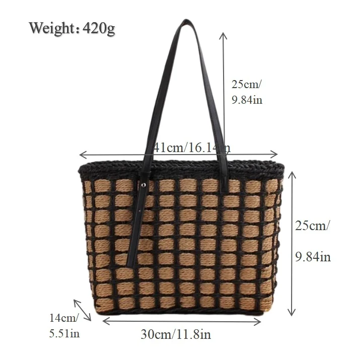 Geräumige Handtasche mit geflochtenem Design Skanto