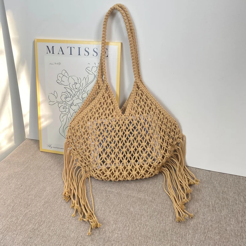 Trendige Makramee-Tasche Skanto