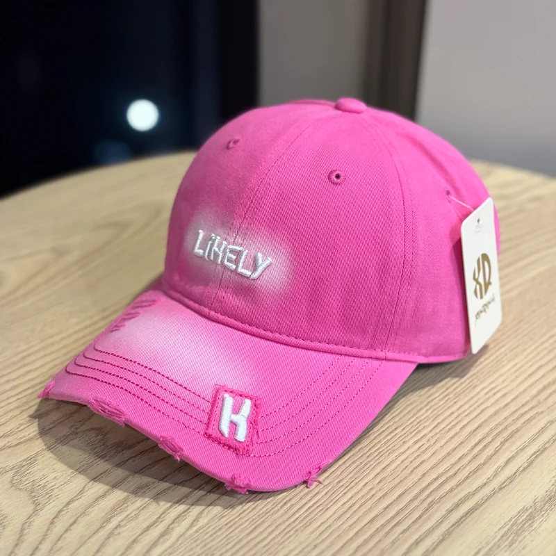 Damen bestickte Baseball Cap im Used-Look Skanto