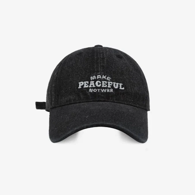 Damen Denim-Cap im Used-Look, bestickt, Skanto