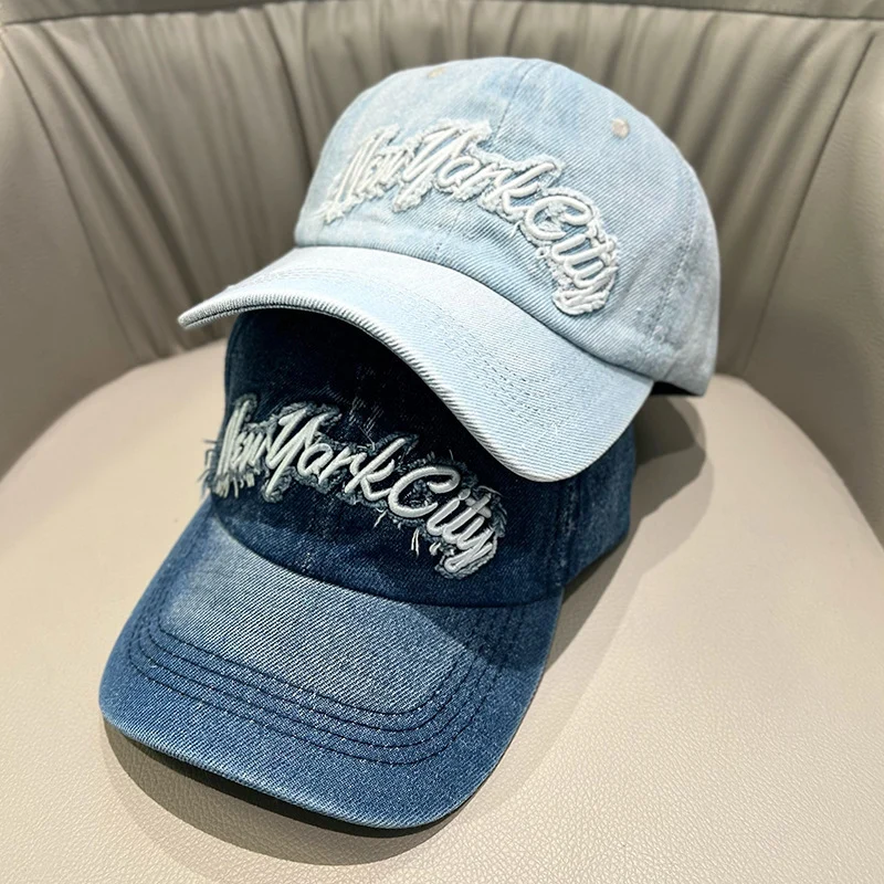 Damen Cap im Used-Look aus Jeans Skanto