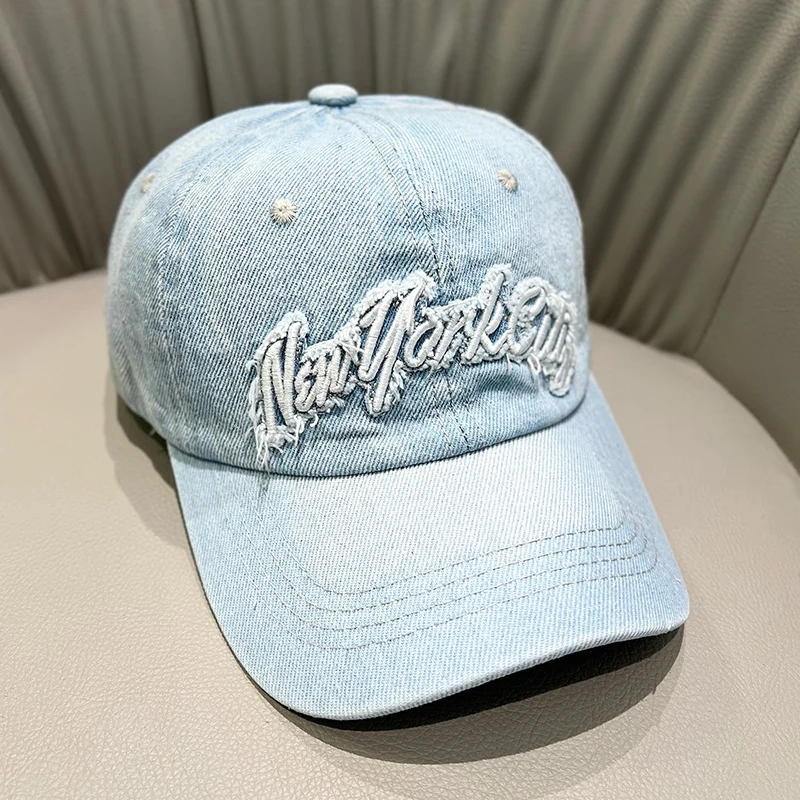 Damen Cap im Used-Look aus Jeans Skanto