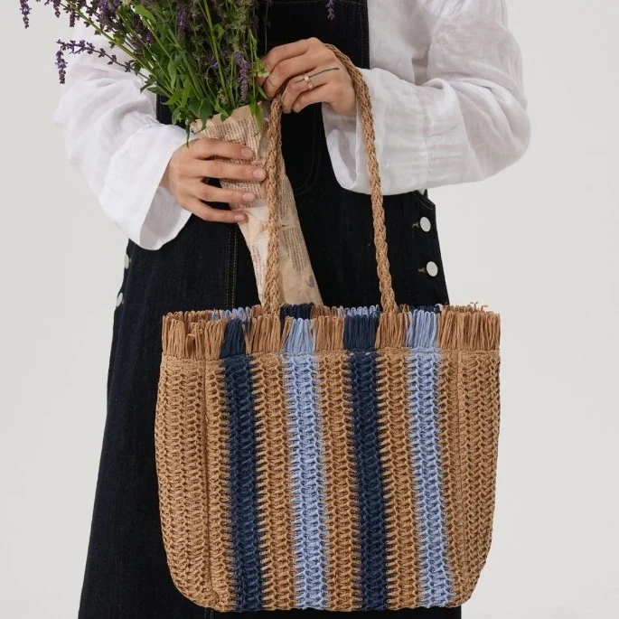 Strandtasche mit begehrtem Fransen-Design Skanto