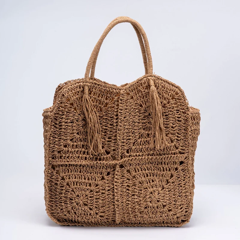 Geflochtene Oversized Strandtasche Skanto