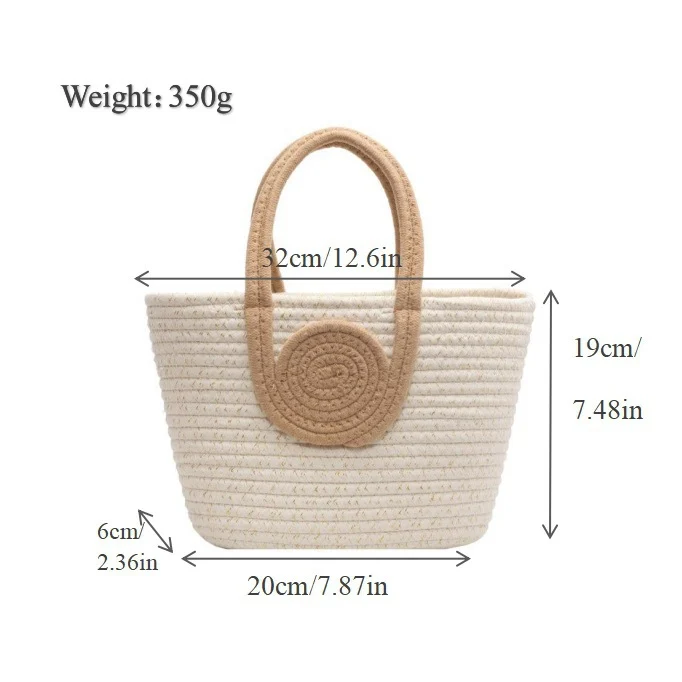 Trendige Tasche aus geflochtenem Naturmaterial Skanto