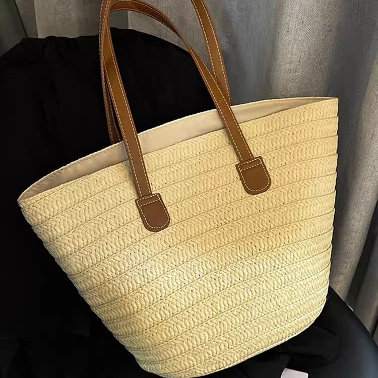 Strandtasche mit hochwertigen Ledergriffen Skanto