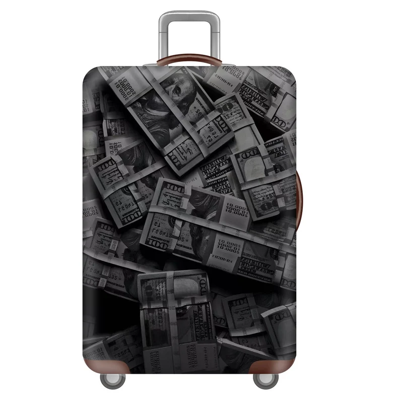 Unisex Hartschalen-Trolley mit Löwenporträt-Print, stoßfester ABS-Polycarbonat-Schale, Multiwheel-Fahrwerk und TSA-Sicherheitsschloss Skanto