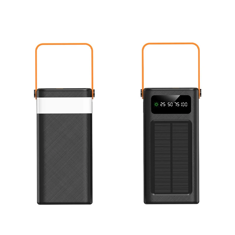 Tragbare solarbetriebene Powerbank mit LCD-Bildschirm und ergonomischem Tragegriff Skanto