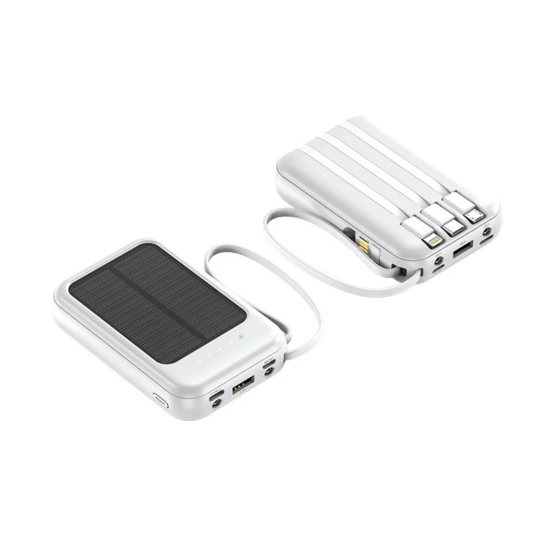 Tragbare Powerbank mit robustem Design und integriertem Ladekabel Skanto