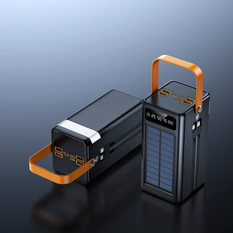 Tragbare Solar-Powerbank mit Multifunktionsladung und Digitalanzeige Skanto