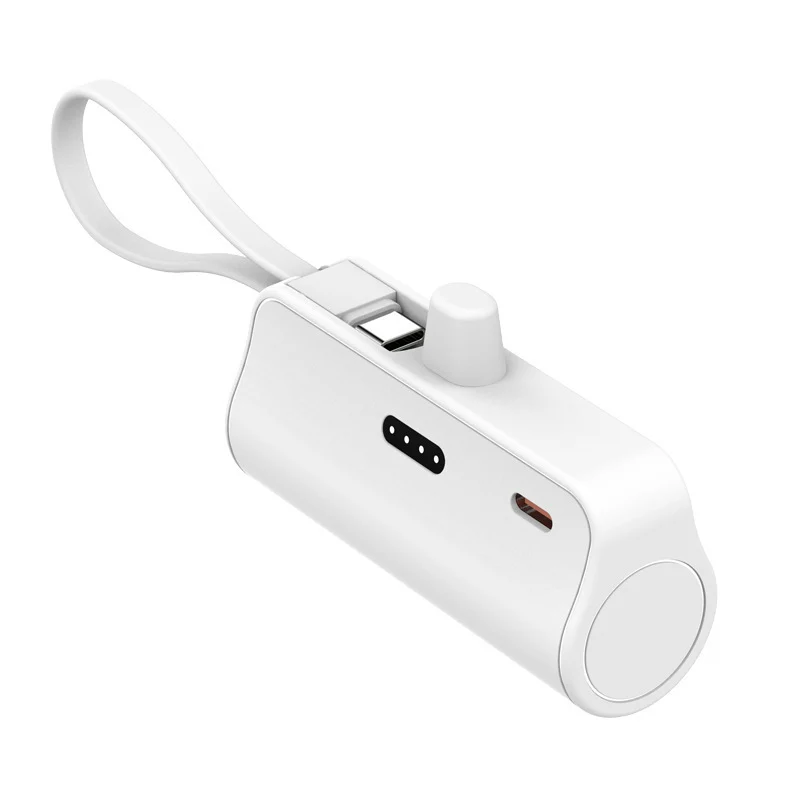 Tragbare Powerbank mit integriertem Ladekabel und kompaktem Design Skanto