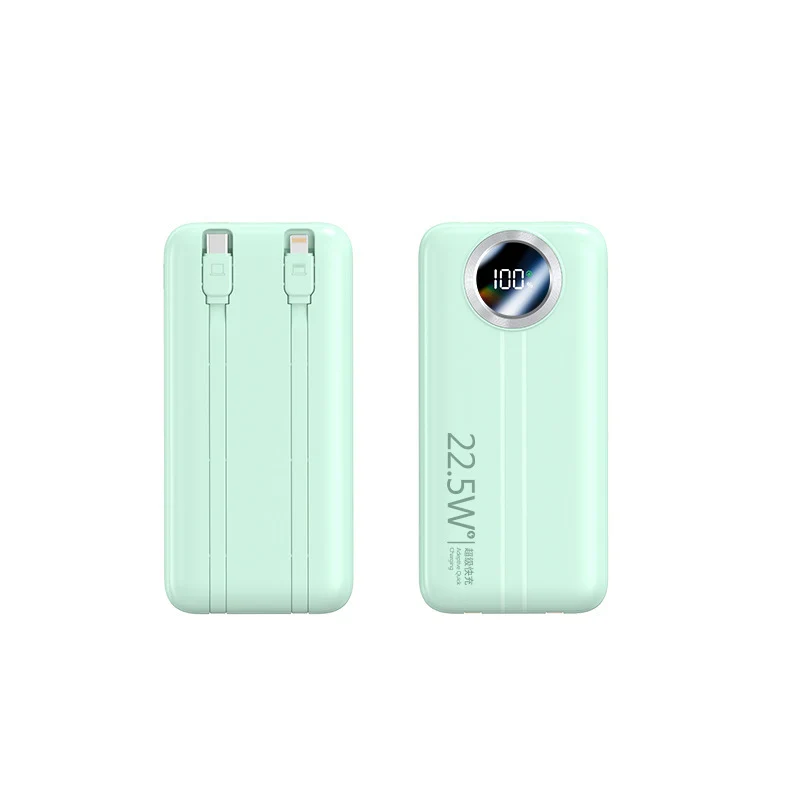 Tragbare Powerbank mit Schnellladefunktion und digitaler Kapazitätsanzeige Skanto
