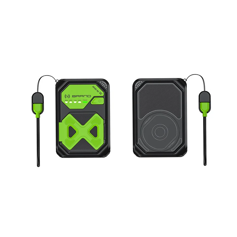 Tragbare Powerbank mit innovativer Schnellladung und kabelloser Option Skanto