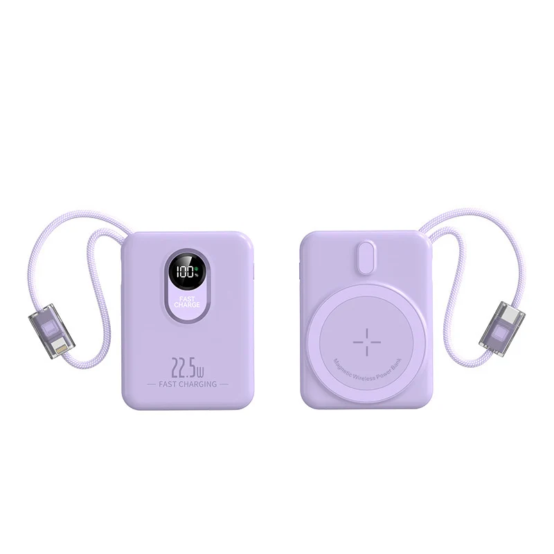 Magnetische kabellose Powerbank mit Schnellladefunktion und Digitalanzeige Skanto