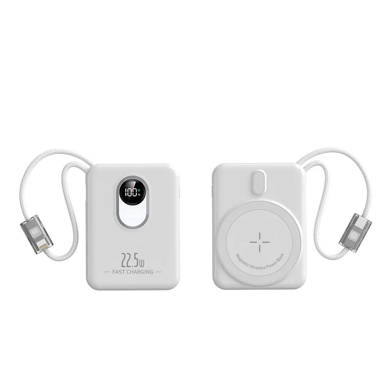 Magnetische kabellose Powerbank mit Schnellladefunktion und Digitalanzeige Skanto