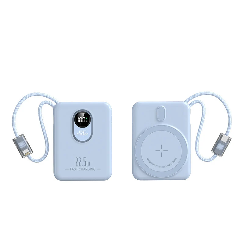 Magnetische kabellose Powerbank mit Schnellladefunktion und Digitalanzeige Skanto