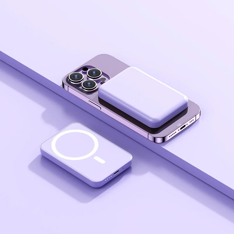 Magnetische kabellose Powerbank mit integriertem Ladekonzept Skanto