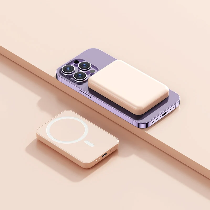 Magnetische kabellose Powerbank mit integriertem Ladekonzept Skanto