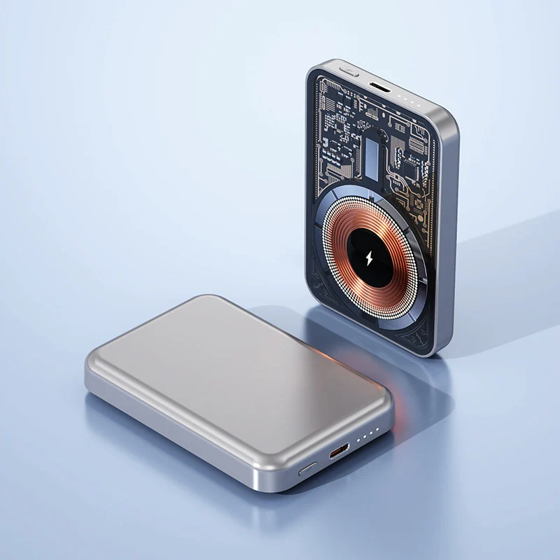 Magnetische Powerbank mit Qi-Technologie Skanto