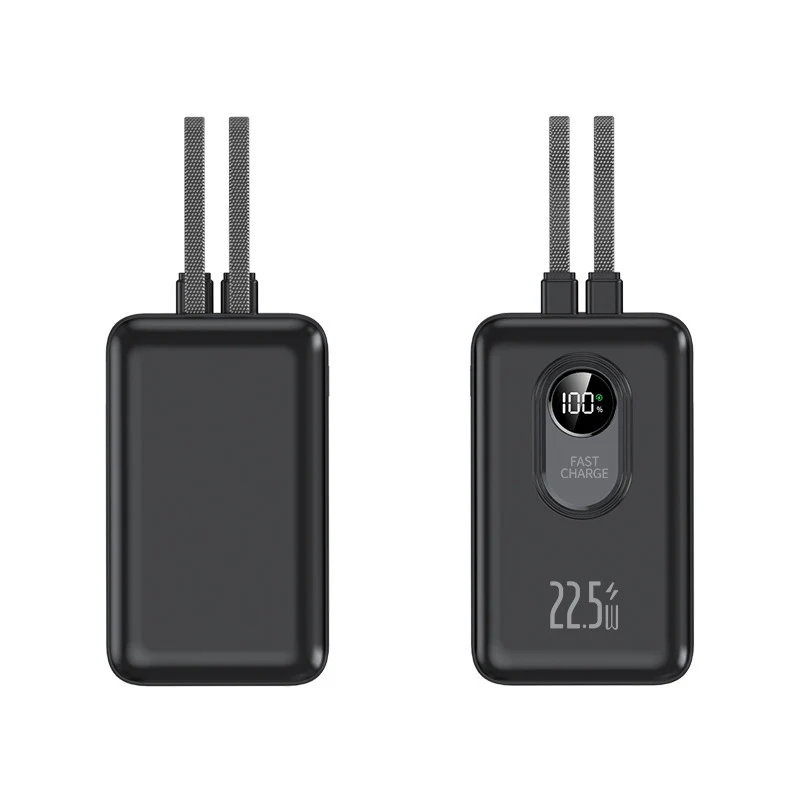 Tragbare Powerbank mit Schnellladegerät und Digitalanzeige Skanto