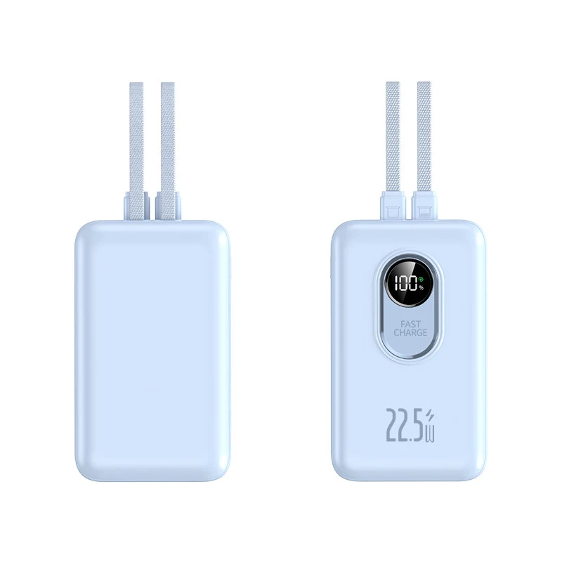 Tragbare Powerbank mit Schnellladegerät und Digitalanzeige Skanto