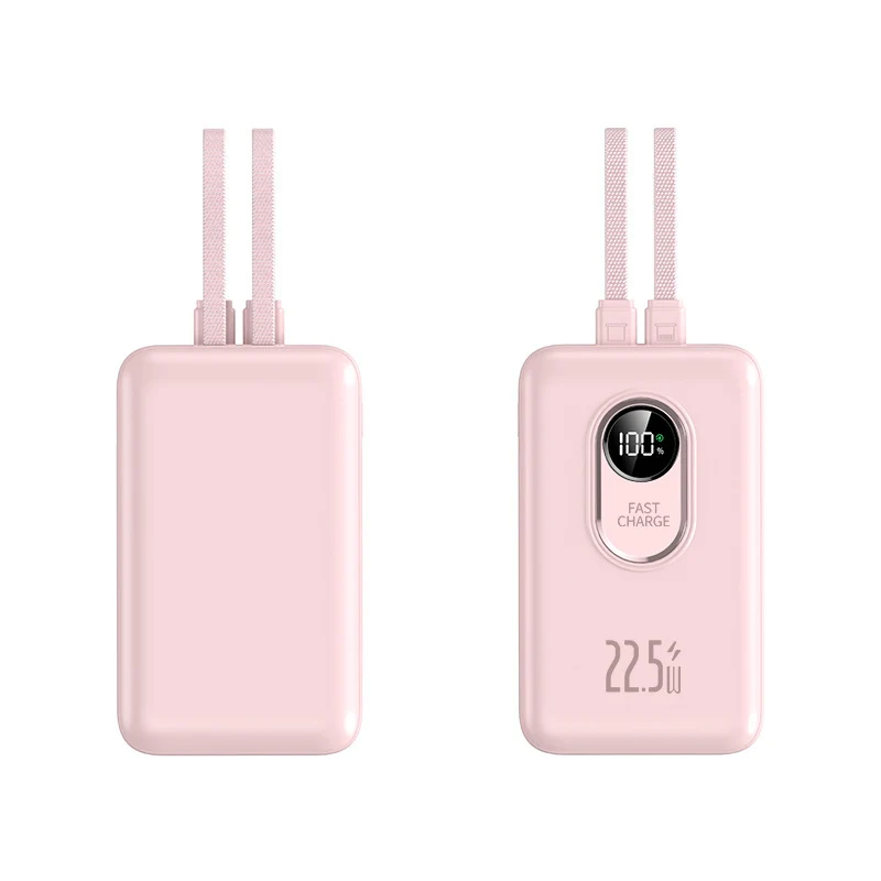Tragbare Powerbank mit Schnellladegerät und Digitalanzeige Skanto