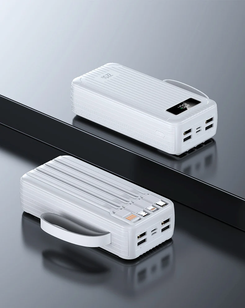 Tragbare Powerbank mit multifunktionalem Ladeanschluss und smarter Technologie Skanto