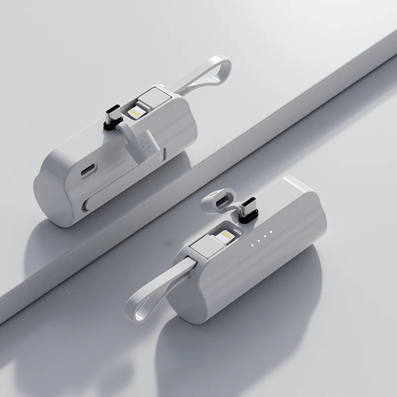 Tragbare Powerbank mit multifunktionalen Ladeanschlüssen und Digitalanzeige Skanto