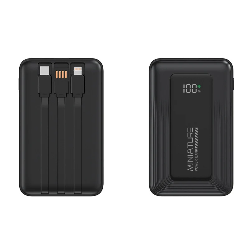 Tragbare Powerbank mit digitaler Kapazitätsanzeige und zwei USB-Anschlüssen Skanto