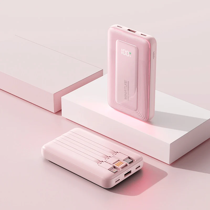 Tragbare Powerbank mit digitaler Kapazitätsanzeige und zwei USB-Anschlüssen Skanto