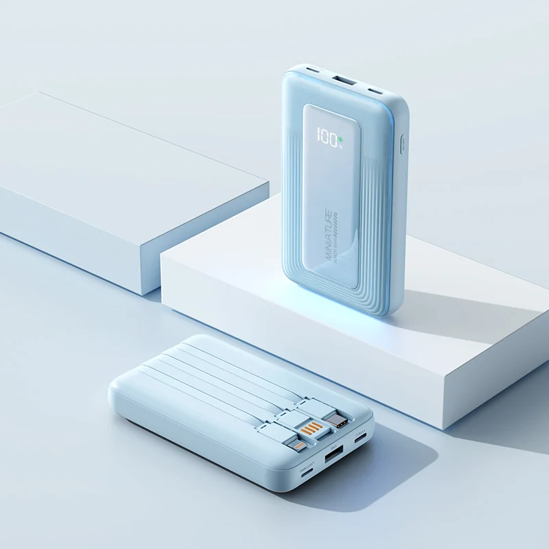 Tragbare Powerbank mit digitaler Kapazitätsanzeige und zwei USB-Anschlüssen Skanto