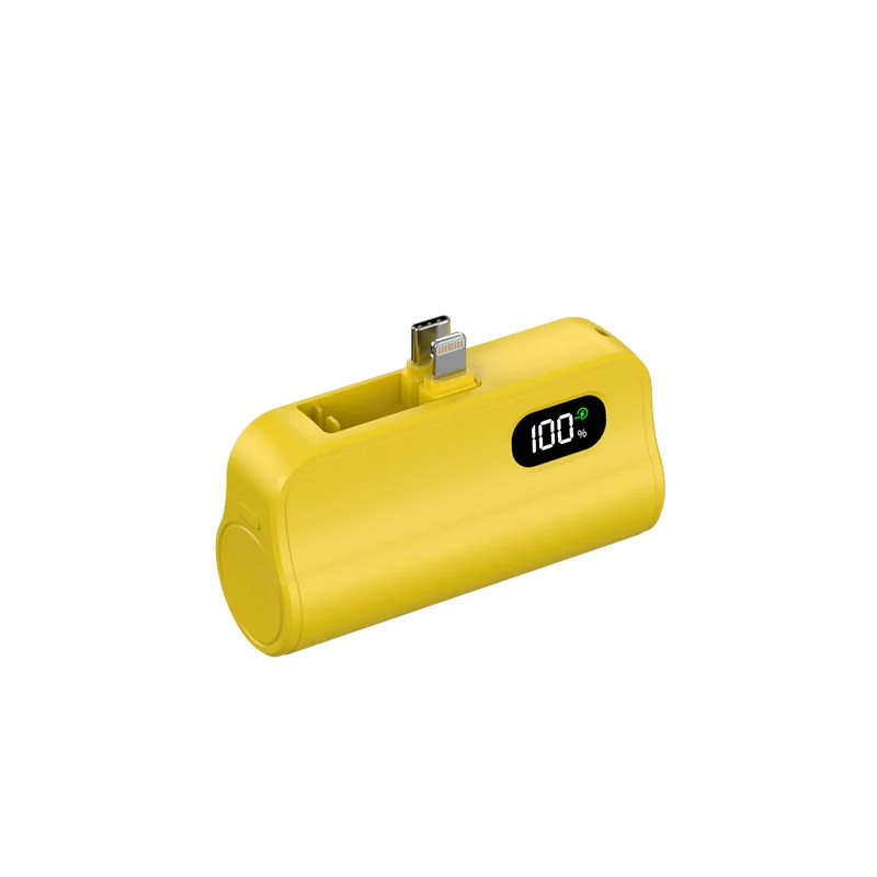 Kompakte Powerbank mit integrierter Ladefunktion und LED-Statusanzeige Skanto