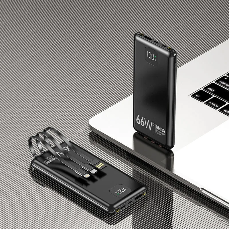 Kompakte Powerbank mit integrierten Schnellladeanschlüssen Skanto