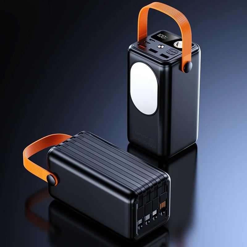 Tragbare Powerbank mit LED-Licht und Ladeanzeige Skanto