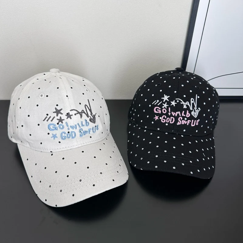 Damen Trendige Baseballkappe mit Tupfenstickerei Skanto