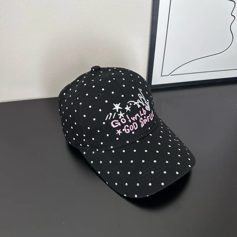 Damen Trendige Baseballkappe mit Tupfenstickerei Skanto